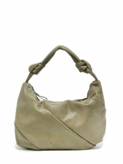 Leather Stockholm Shoulder Bag BASILIC PEPPER