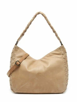 Shoulder Bag Obbo Leather BASILIC PEPPER