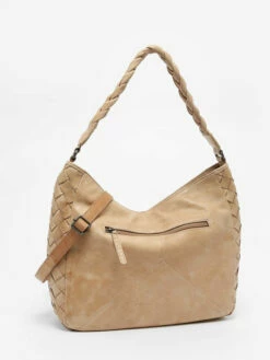 Shoulder Bag Obbo Leather BASILIC PEPPER -Sacs Soldes Magasin 973791
