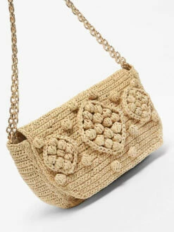 Crossbody Bag Raphia Straw GERARD DAREL -Sacs Soldes Magasin 975573