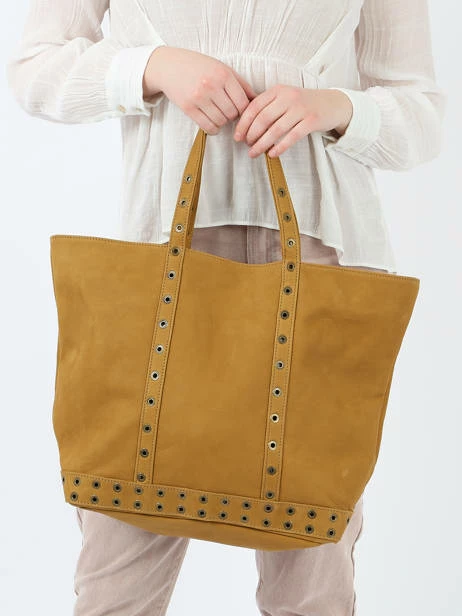 Suede Leather Zipped Cabas VANESSA BRUNO 2 Suede Leather Zipped Cabas VANESSA BRUNO – Image 2