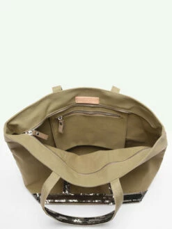 Zipped Shoulder Bag Le Cabas Sequins VANESSA BRUNO -Sacs Soldes Magasin 981396