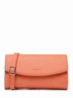 Leather Madrid Clutch With Shoulder Strap HEXAGONA
