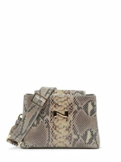 Leather Poppy Python Crossbody Bag NATHAN BAUME