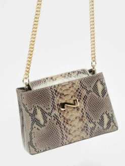Leather Poppy Python Crossbody Bag NATHAN BAUME -Sacs Soldes Magasin 996768
