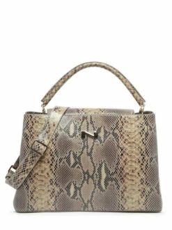 Leather Violet Python Top-handle Bag NATHAN BAUME