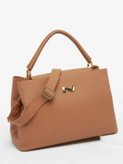 Leather Violet Top-handle Bag NATHAN BAUME -Sacs Soldes Magasin 996793