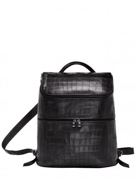 Leather Backpack Croco Block LONGCHAMP 1 Leather Backpack Croco Block LONGCHAMP
